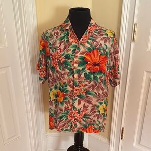 Pali Hawaiian Rare Hand printed Vintage shirt from the 50’s